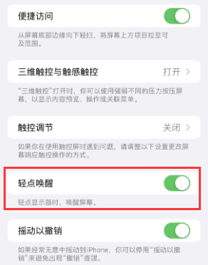 樟树苹果授权维修站分享iPhone轻点无法唤醒怎么办 