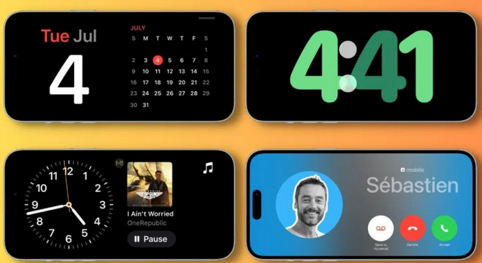 樟树苹果手机维修分享iOS17横屏充电待机显示有什么好处 