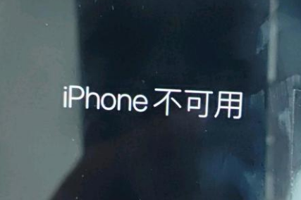 樟树苹果服务网点分享锁屏界面显示“iPhone 不可用”如何解决 